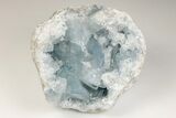 5.7" Sky Blue Celestite Crystal Geode - Madagascar - #201489-1